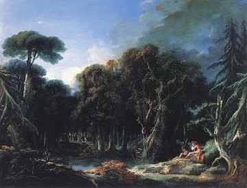  Boucher Oil Painting - The Forest Francois Boucher